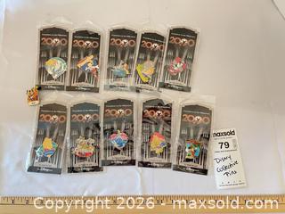MaxSold Auction: The Disney Store Countdown to the Millennium Enamel Pin Lot - 10 DR - Richland Township (Pennsylvania, USA) PARTNER MANAGED Moving Online Auction - Winterthur Lane