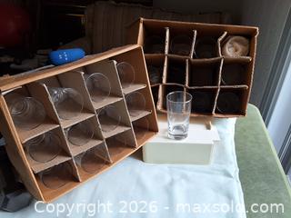 MaxSold Auction: 46 Glass Party Drinking Glasses - Toronto (Ontario, Canada) SELLER MANAGED Downsizing Online Auction - Blyth Dale Road