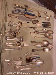 MaxSold Auction: Mixture of Plate Silver numerous pieces - Toronto (Ontario, Canada) SELLER MANAGED Downsizing Online Auction - Blyth Dale Road