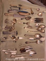 MaxSold Auction: Mixture of Plate Silver numerous pieces - Toronto (Ontario, Canada) SELLER MANAGED Downsizing Online Auction - Blyth Dale Road
