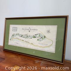 MaxSold Auction: 1924 The Old Course St. Andrews Aerial Map Surveyed & Depicted by MacKenzie - Rare! - Toronto (Ontario, Canada) PARTNER MANAGED Reseller Online Auction - Crouse Road (STORAGE)