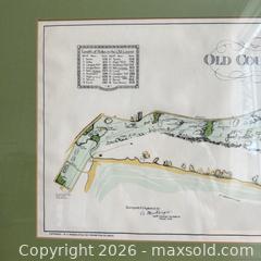 MaxSold Auction: 1924 The Old Course St. Andrews Aerial Map Surveyed & Depicted by MacKenzie - Rare! - Toronto (Ontario, Canada) PARTNER MANAGED Reseller Online Auction - Crouse Road (STORAGE)