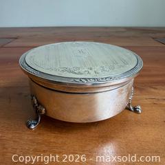 MaxSold Auction: Birks Sterling Sliver Jewelry Box With Blue Velvet Lining | 191g  - Toronto (Ontario, Canada) PARTNER MANAGED Reseller Online Auction - Crouse Road (STORAGE)