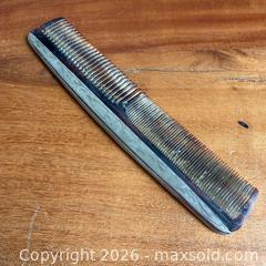 MaxSold Auction: Sterling Sliver Floweriest Engraved Hair Comb, 925R | 40g   - Toronto (Ontario, Canada) PARTNER MANAGED Reseller Online Auction - Crouse Road (STORAGE)