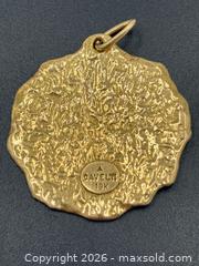 MaxSold Auction: 18K Gold Toni Cavelti Sun Pendant 7.35G - Maxsold Signature - Discover collectibles, antiques, fine art and more