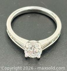 MaxSold Auction: 18K White Gold Diamond Engagement Ring With Appraisal 3.2G Size 6.5 - Maxsold Signature - Discover collectibles, antiques, fine art and more