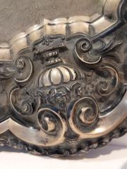 MaxSold Auction: .833 Silver Royal Portuguese Tray 3388 Grams 1900-1930. - Maxsold Signature - Discover collectibles, antiques, fine art and more