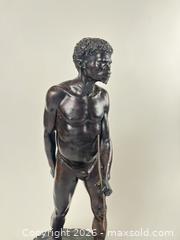 MaxSold Auction: A. Van Wouw Bushman Hunter 1902 Sculpture - Maxsold Signature - Discover collectibles, antiques, fine art and more