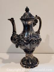 MaxSold Auction: Antique Portuguese (Porto) .833 Silver Tea Pot ~ 1214 Grams - Maxsold Signature - Discover collectibles, antiques, fine art and more