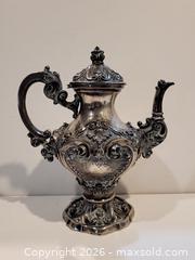 MaxSold Auction: Antique Portuguese (Porto) .833 Silver Tea Pot ~ 1274 Grams - Maxsold Signature - Discover collectibles, antiques, fine art and more