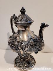 MaxSold Auction: Antique Portuguese (Porto) .833 Silver Tea Pot ~ 1274 Grams - Maxsold Signature - Discover collectibles, antiques, fine art and more