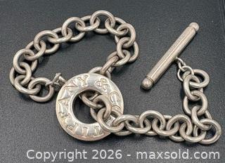 MaxSold Auction: Authentic Tiffany & Co. Toggle Bracelet In 925 Sterling Silver - Maxsold Signature - Discover collectibles, antiques, fine art and more