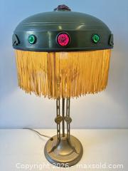 MaxSold Auction: C.1900 Atmospheric Austrian Art Nouveau Secessionist Chunk Glass Table Lamp - Maxsold Signature - Discover collectibles, antiques, fine art and more