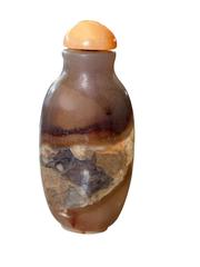 MaxSold Auction: Chinese Agate Carved Snuff Bottle - Maxsold Signature - Discover collectibles, antiques, fine art and more