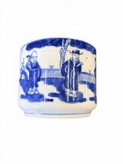 MaxSold Auction: Chinese Antique 18Th Century Blue And White Porcelain Brush Pot - Maxsold Signature - Discover collectibles, antiques, fine art and more