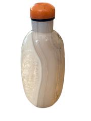 MaxSold Auction: Chinese Banded Agate Carved Snuff Bottle - Maxsold Signature - Discover collectibles, antiques, fine art and more