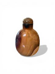 MaxSold Auction: Chinese Carved Banded Agate Snuff Bottle - Maxsold Signature - Discover collectibles, antiques, fine art and more