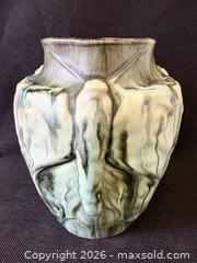 MaxSold Auction: Circa 1910 Eugene Baudin Monaco Art Nouveau Pottery Butterfly Vase - Maxsold Signature - Discover collectibles, antiques, fine art and more