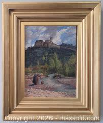 MaxSold Auction: Edith Corbet (1846-1920) Victorian Landscape Oil Painting - Maxsold Signature - Discover collectibles, antiques, fine art and more