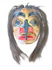 MaxSold Auction: First Nations Northwest Coast Haida Portrait Mask - Maxsold Signature - Discover collectibles, antiques, fine art and more