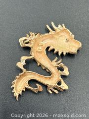 MaxSold Auction: Gold Chinese Dragon Pendant 6.49G - Maxsold Signature - Discover collectibles, antiques, fine art and more