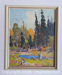 MaxSold Auction: J. W. Beatty Oil Landscape Painting "On Joe Creek" Algonquin Park - Maxsold Signature - Discover collectibles, antiques, fine art and more