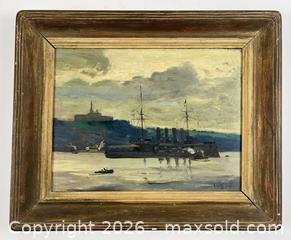MaxSold Auction: James Wilson Morrice. H.M.S. Ariadne Quebec. Oil On Panel - Maxsold Signature - Discover collectibles, antiques, fine art and more