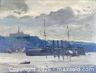 MaxSold Auction: James Wilson Morrice. H.M.S. Ariadne Quebec. Oil On Panel - Maxsold Signature - Discover collectibles, antiques, fine art and more