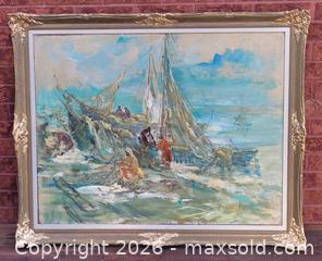 MaxSold Auction: Janis Cielava (1890-1968) Oil On Canvas Painting - Maxsold Signature - Discover collectibles, antiques, fine art and more
