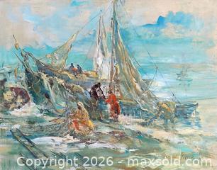 MaxSold Auction: Janis Cielava (1890-1968) Oil On Canvas Painting - Maxsold Signature - Discover collectibles, antiques, fine art and more