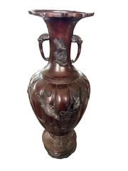 MaxSold Auction: Japanese Bronze Baluster Vase - Maxsold Signature - Discover collectibles, antiques, fine art and more