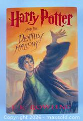 MaxSold Auction: J.K Rowling Harry Potter And The Deathly Hollows First Edition 2007 - Maxsold Signature - Discover collectibles, antiques, fine art and more