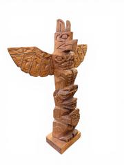 MaxSold Auction: Kwakwaka’Wakw (Kwakiutl) Woodcarving Totem Pole - Maxsold Signature - Discover collectibles, antiques, fine art and more