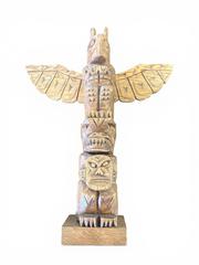 MaxSold Auction: Kwakwaka’Wakw (Kwakiutl) Woodcarving Totem Pole - Maxsold Signature - Discover collectibles, antiques, fine art and more