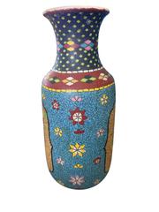 MaxSold Auction: Large Japanese Porcelain Cloisonne Style Vase - Maxsold Signature - Discover collectibles, antiques, fine art and more