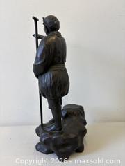 MaxSold Auction: Meiji Era (1868-1912) Japanese Bronze Figural Man Sculpture Mechanical Hotel Desk Bell - Maxsold Signature - Discover collectibles, antiques, fine art and more