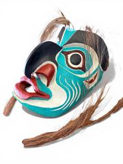 MaxSold Auction: Narcisse Baptiste Pacific Northwest Coast Eagle Mask - Maxsold Signature - Discover collectibles, antiques, fine art and more