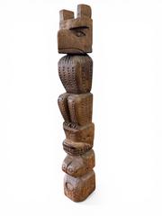 MaxSold Auction: Northwest Coast First Nations Totem Pole 25" - Maxsold Signature - Discover collectibles, antiques, fine art and more