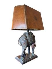 MaxSold Auction: Pair Of Bronze Maitland-Smith Elephant Table Lamps - Maxsold Signature - Discover collectibles, antiques, fine art and more