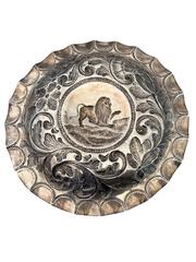 MaxSold Auction: Portuguese Silver Hand-Wrought 12" Sideboard Tray Lion Motif Porto .833 Silver Hallmarks 473G - Maxsold Signature - Discover collectibles, antiques, fine art and more