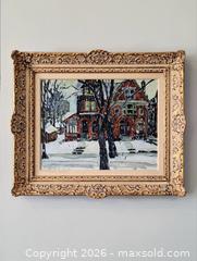 MaxSold Auction: Robert F.M. Mcinnis (Canadian) Oil On Canvas Painting - Maxsold Signature - Discover collectibles, antiques, fine art and more