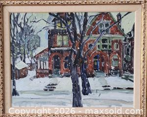 MaxSold Auction: Robert F.M. Mcinnis (Canadian) Oil On Canvas Painting - Maxsold Signature - Discover collectibles, antiques, fine art and more