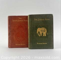 MaxSold Auction: Rudyard Kipling "The Jungle Book" First And Second Books 1St Editions - Maxsold Signature - Discover collectibles, antiques, fine art and more