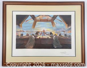 MaxSold Auction: Salvador Dali (1904-1989) The Sacrament Of The Last Supper Original Lithograph Signed And Numbered - Maxsold Signature - Discover collectibles, antiques, fine art and more