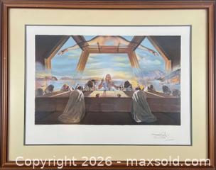 MaxSold Auction: Salvador Dali (1904-1989) The Sacrament Of The Last Supper Original Lithograph Signed And Numbered - Maxsold Signature - Discover collectibles, antiques, fine art and more