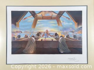 MaxSold Auction: Salvador Dali (1904-1989) The Sacrament Of The Last Supper Original Lithograph Signed And Numbered - Maxsold Signature - Discover collectibles, antiques, fine art and more