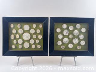 MaxSold Auction: Set of 4 Framed Grand Tour Wax Intaglio Souvenirs - Maxsold Signature - Discover collectibles, antiques, fine art and more