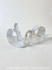 MaxSold Auction: Set Of Lalique Frosted Crystal "Cygne" (Swan) Figures - Maxsold Signature - Discover collectibles, antiques, fine art and more