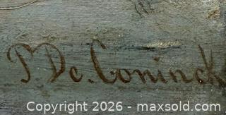 MaxSold Auction: Signed Original Oil On Canvas Painting - Maxsold Signature - Discover collectibles, antiques, fine art and more