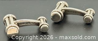 MaxSold Auction: Tiffany & Co. Atlas Column (Or "Bar Groove") Cufflinks In Sterling Silver 16.92G - Maxsold Signature - Discover collectibles, antiques, fine art and more